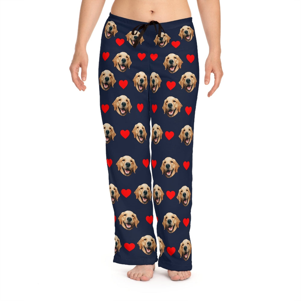 Custom Dog Face Pajama With Hearts