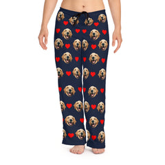 Custom Dog Face Pajama With Hearts