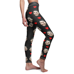 Face Leggings Personalized Hearts Leggings