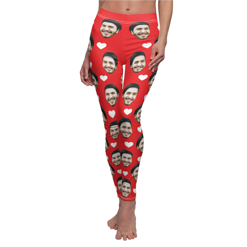 Face Leggings Personalized Hearts Leggings