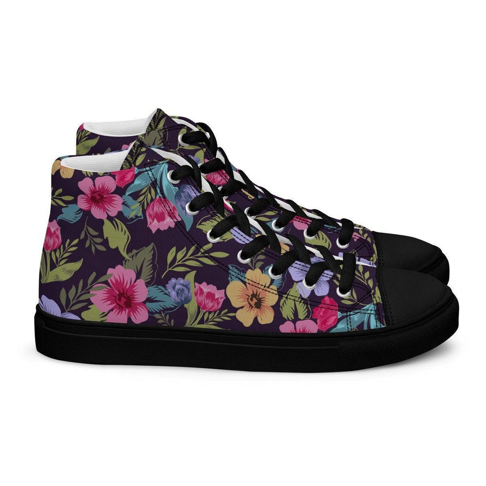 Floral Pattern Women’s High Top Shoes