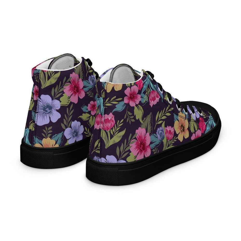 Floral Pattern Women’s High Top Shoes