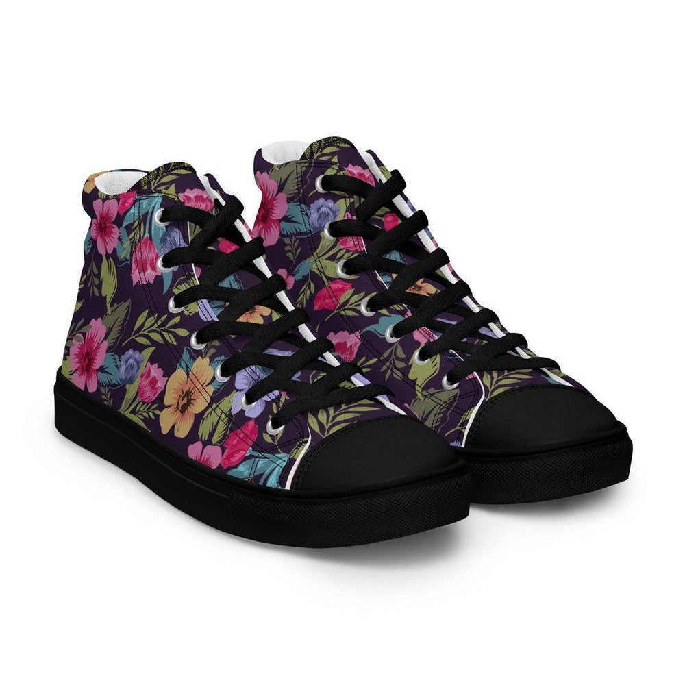 Floral Pattern Women’s High Top Shoes