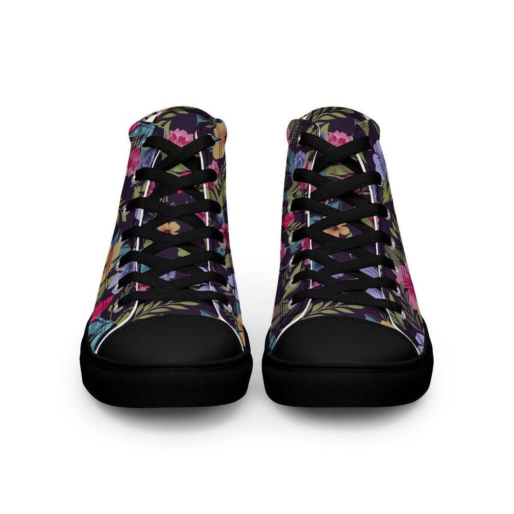 Floral Pattern Women’s High Top Shoes