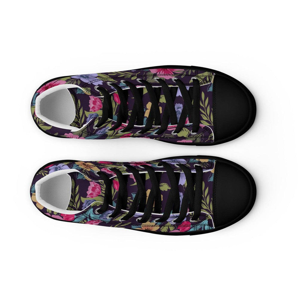 Floral Pattern Women’s High Top Shoes