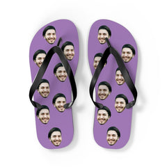 Groomsmen Face Flip Flops Fun Personalized Wedding Footwear