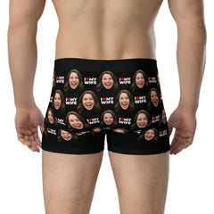 I Love My Wife Face Boxers