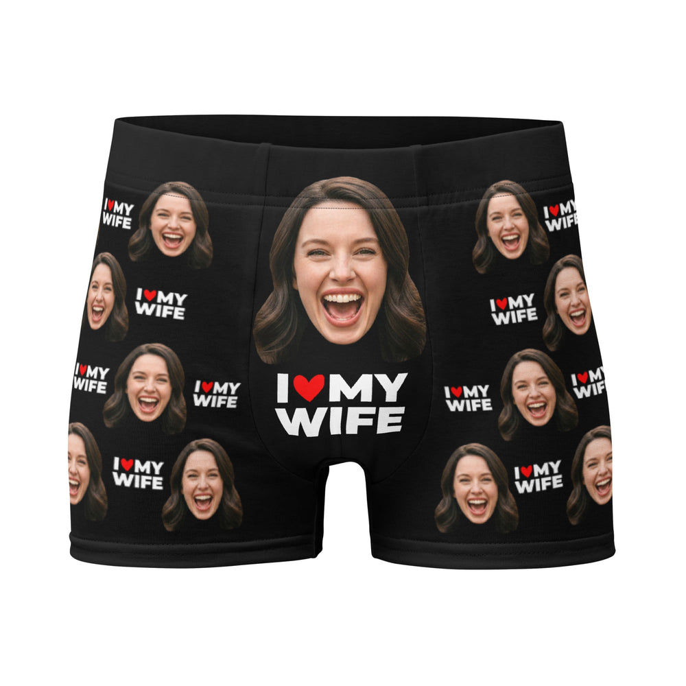 I Love My Wife Face Boxers