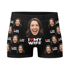 I Love My Wife Face Boxers