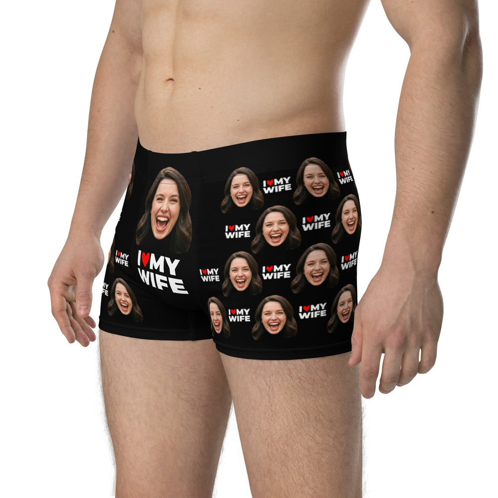 I Love My Wife Face Boxers