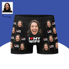 I Love My Wife Face Boxers