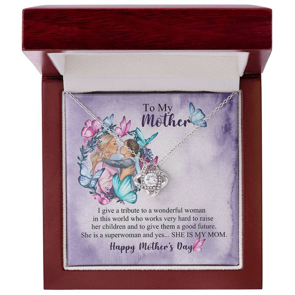 Love Knot Necklace Heartfelt Tribute For An Amazing Superwoman