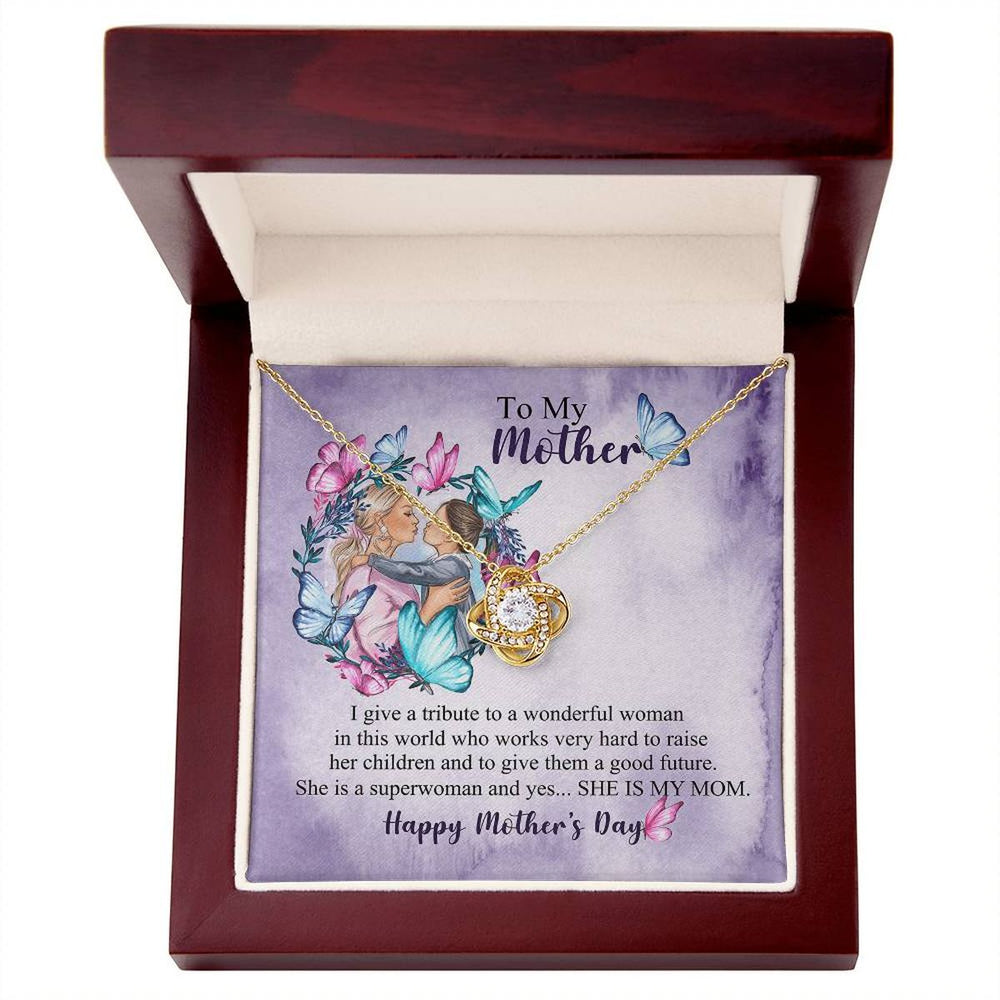 Love Knot Necklace Heartfelt Tribute For An Amazing Superwoman