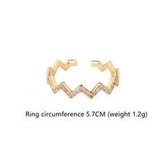 Micro Inlaid Zircon Temperament Full Diamond Ring