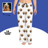 Custom Dog Face Pajama Pants Personalized Sleep Bottoms With Your Dog Photo