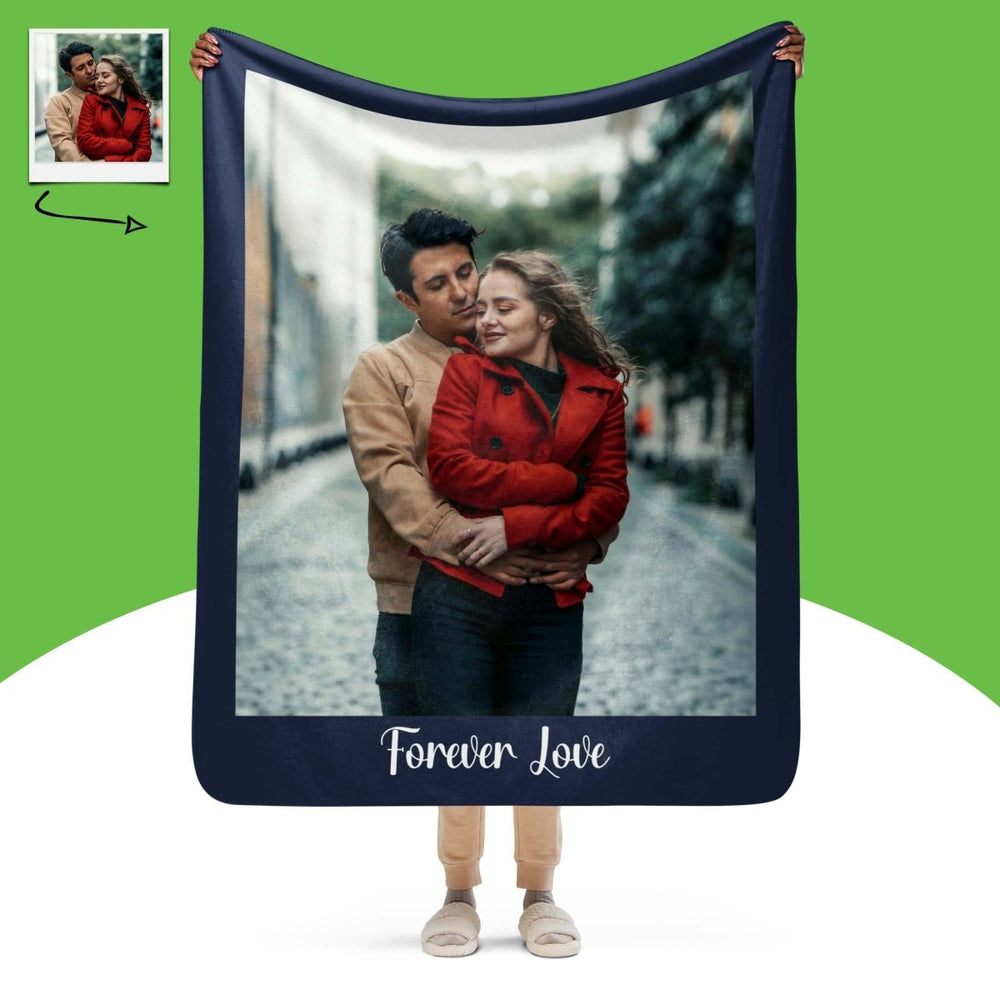 Custom Photo Blanket With Text