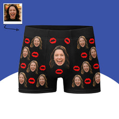 Personalized Face Kiss Boxers