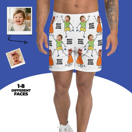 Custom Photo Best Dad Ever Shorts