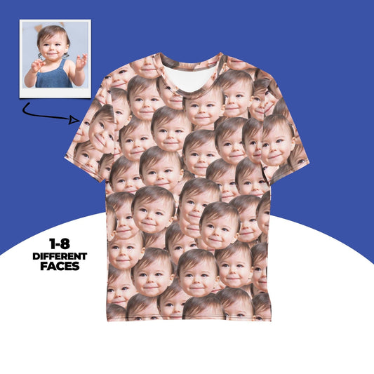 Custom Baby Face T-shirt For Parents
