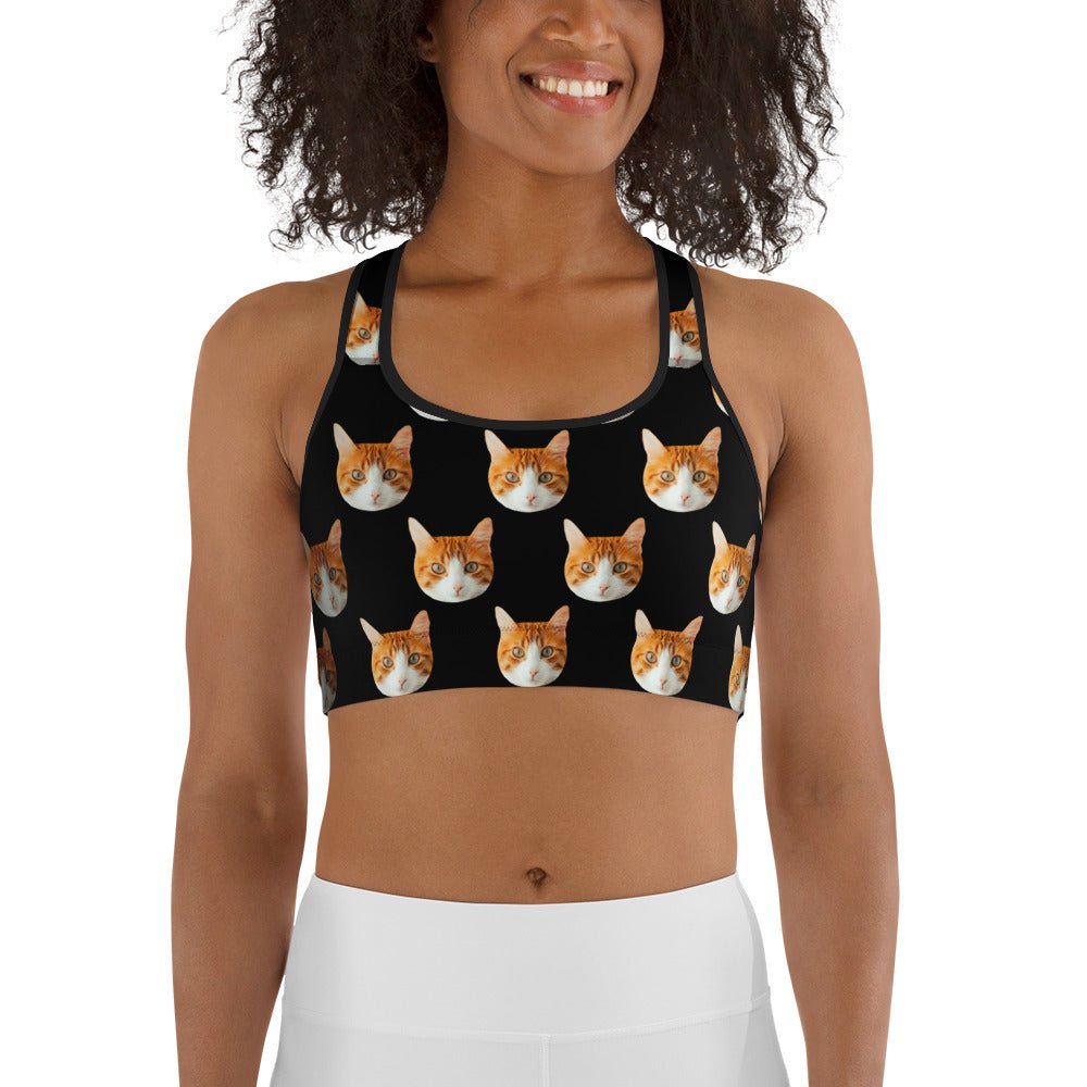 Personalized Cat Face Bra
