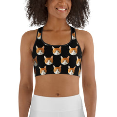 Personalized Cat Face Bra