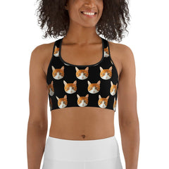 Personalized Cat Face Bra