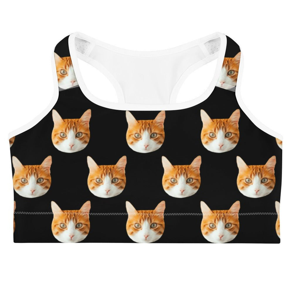 Personalized Cat Face Bra