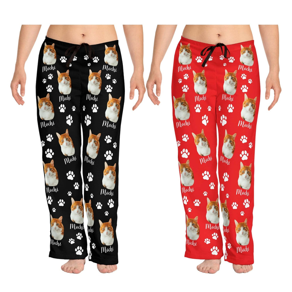 Personalized Cat Photo Pajamas With Name