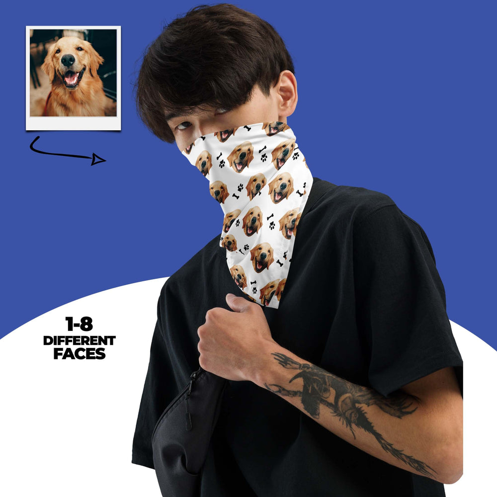 Personalized Dog Face Bandana