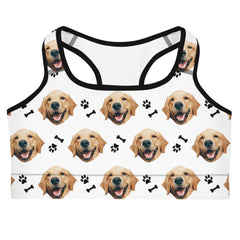 Personalized Dog Face Bra