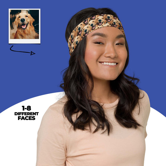 Personalized Dog Face Headband