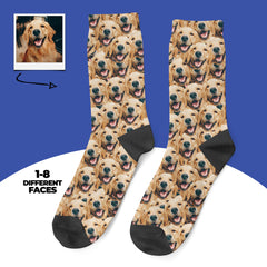 Personalized Dog Faces Socks
