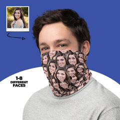 Personalized Faces Neck Gaiter