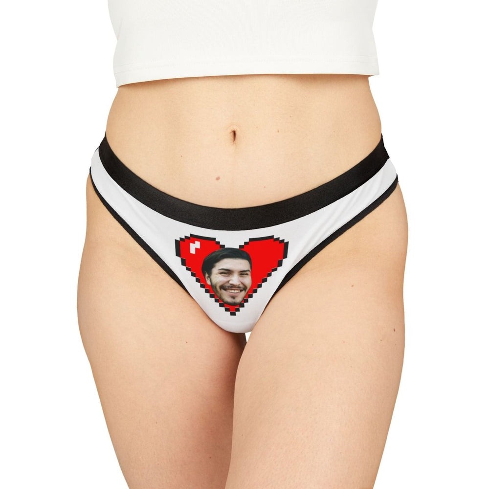 Personalized Heart Face Thong