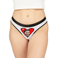 Personalized Heart Face Thong