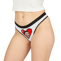 Personalized Heart Face Thong
