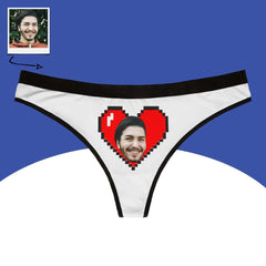 Personalized Heart Face Thong