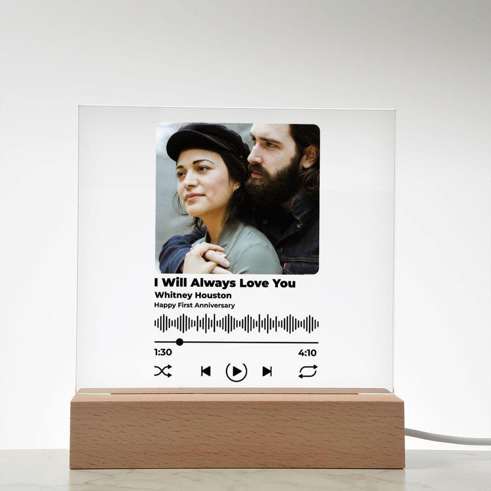 Personalized Photo Acrylic Song Plaque Album Cover Art An Ideal Anniversary Gift
