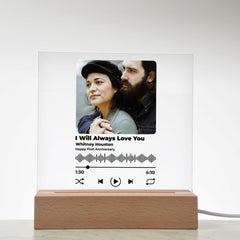 Personalized Photo Acrylic Song Plaque Album Cover Art An Ideal Anniversary Gift