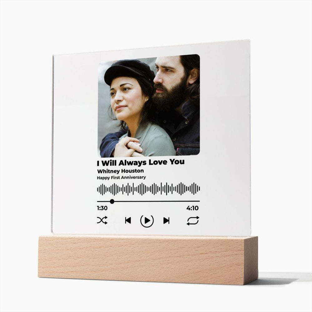 Personalized Photo Acrylic Song Plaque Album Cover Art An Ideal Anniversary Gift