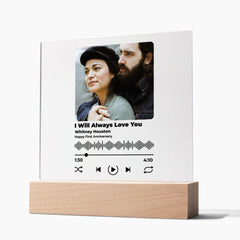 Personalized Photo Acrylic Song Plaque Album Cover Art An Ideal Anniversary Gift