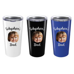 Personalized Photo Dad Tumbler