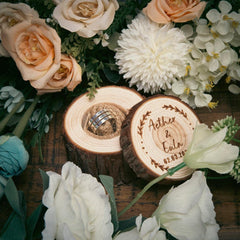 Personalized Round Ring Box