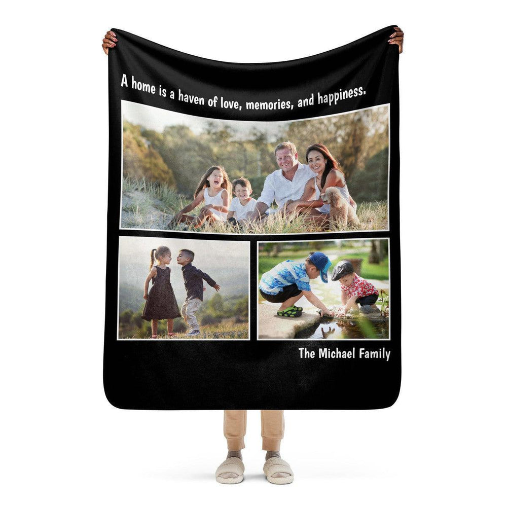 Custom Photo Collage Blanket