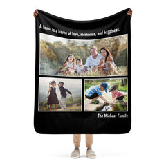 Custom Photo Collage Blanket