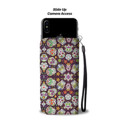 Sugar Skull Phone Wallet Case