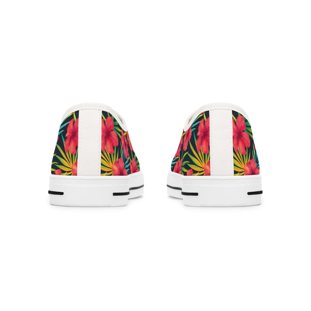 Tropical Floral Womens Low Top Shoes