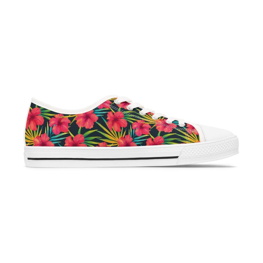 Tropical Floral Womens Low Top Shoes