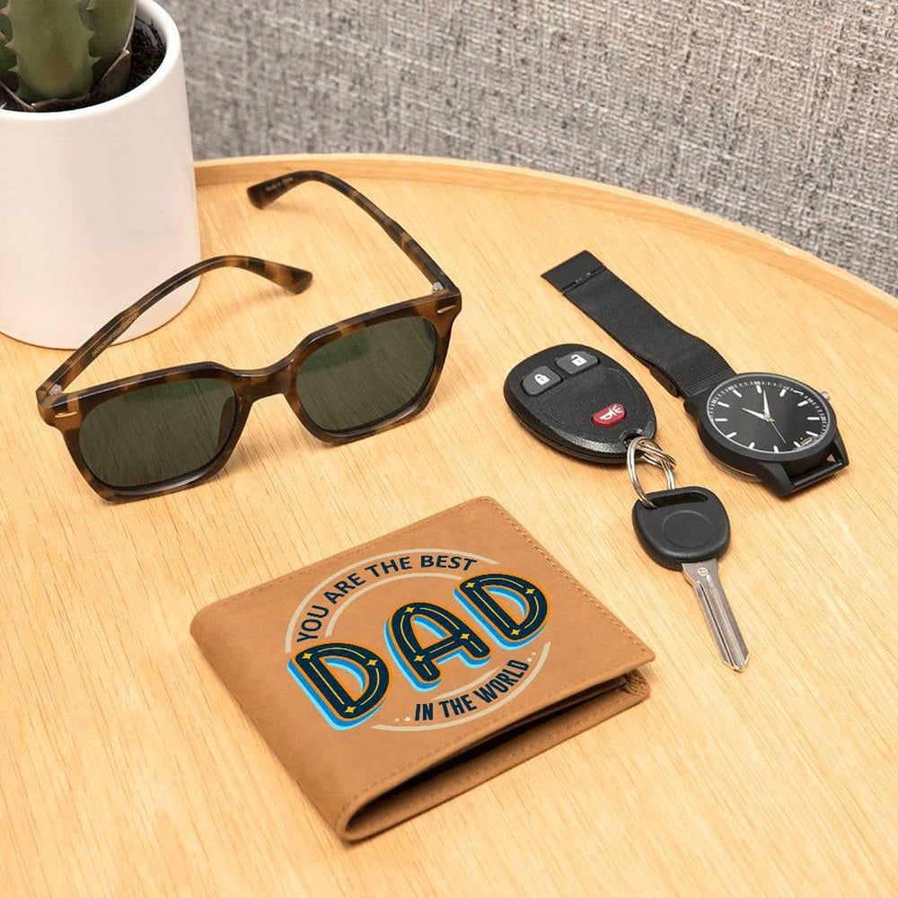 You Are The Best Dad In The World Leather Wallet