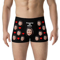 Custom Face Boxers With Text